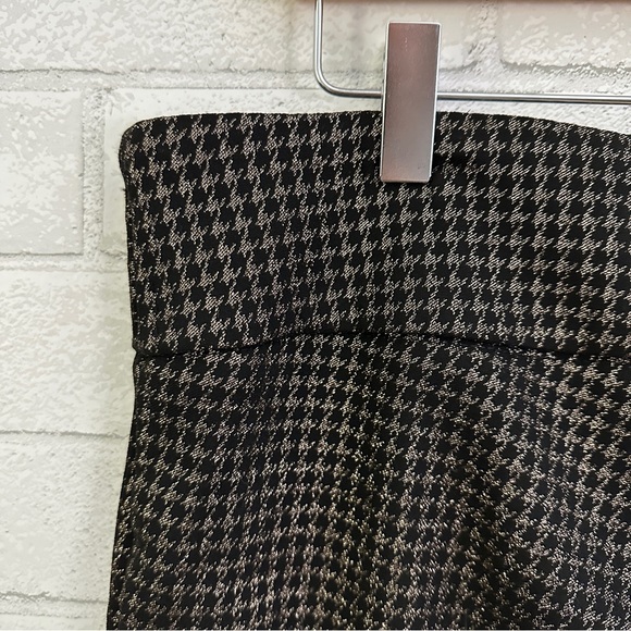 Rachel Zoe Black Metallic Houndstooth Ankle Pants - Picture 8 of 10